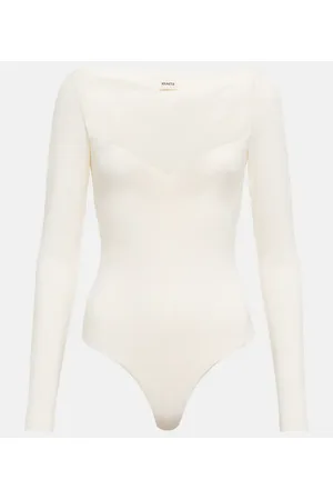 KHAITE The Luza seam-detail Bodysuit - Farfetch