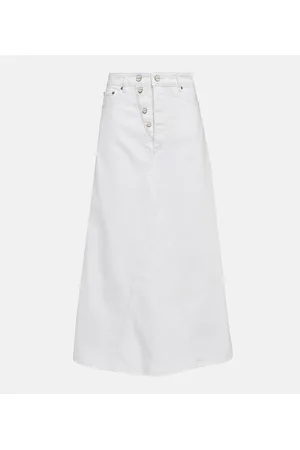 Amazon.com: SweatyRocks Women's Casual Distressed Ripped Raw Hem Bodycon  Mini Denim Skirt White XS : Clothing, Shoes & Jewelry
