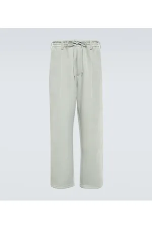 Grey Button Detail Slit Linen Trousers - Saman Butik | Shop Online
