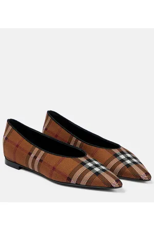 Burberry flat shoes sale best sale