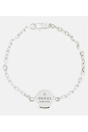 Gucci Sterling Silver Interlocking G Multicoloured Enamel Bracelet, Size 16  YBA728951001 - Jewelry, Ladies Jewelry - Jomashop