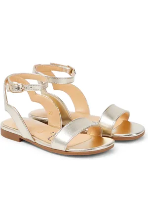 Toddler Gold Metallic Ankle-Strap Sandal | Big Lots