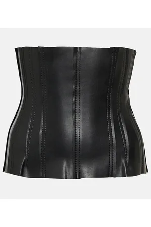 Buy Leather Crop Top, Leather Bustier Top, Leather Tank Top, Leather Bra Top,  Harness Top, Genuine Leather Corset, Black Leather Corset Top Online in  India 
