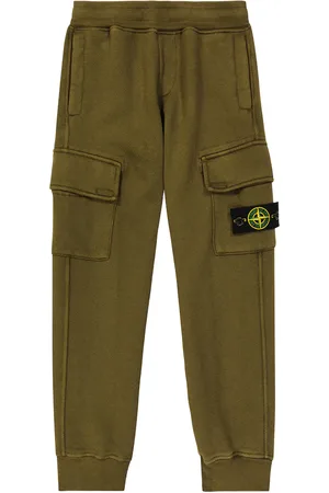 CHLOÉ Cropped Cotton-Blend Canvas Cargo Trousers in Green | Endource
