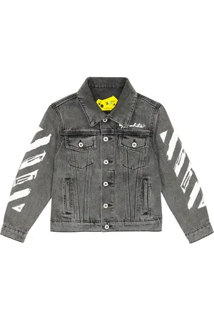 Buy MANGO Women Charcoal Grey & Off White Leopard Printed Denim Jacket -  Jackets for Women 9118403 | Myntra