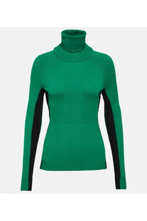 Niobe virgin wool turtleneck sweater in green - S Max Mara
