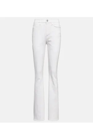 Flare & Bootcut Jeans in the color white for Women on sale