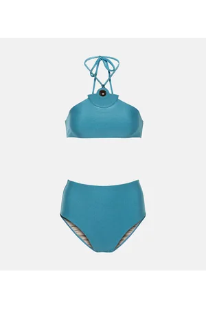 Belted swimsuit in multicoloured - Adriana Degreas
