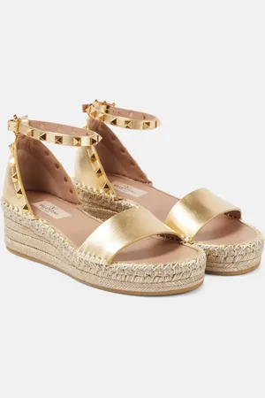 Valentino rockstud wedges online sale