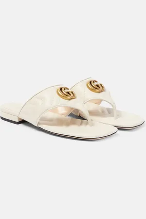 White gucci online sandals