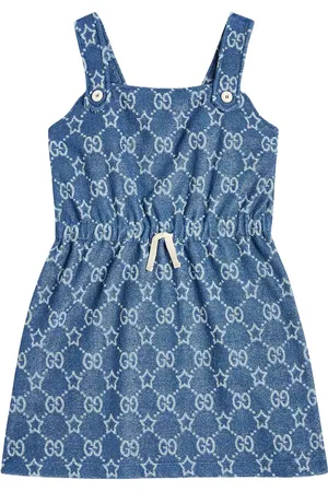 Gucci Kids - GUCCI Girls Cotton Dress With Bow | Childsplay Clothing
