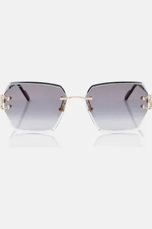 Cartier Eyewear Panthère rectangle-frame Sunglasses - Farfetch