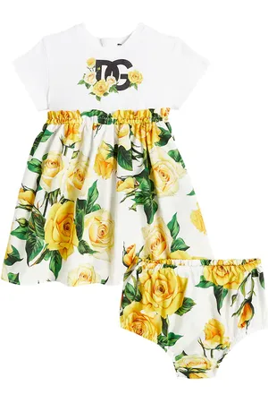 Baby Carretto cotton dress and bloomers set in multicoloured - Dolce Gabbana  Kids