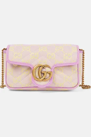Gucci Gold And White Printed Calfskin Small Sylvie Shoulder Bag Gold  Hardware Available For Immediate Sale At Sotheby's