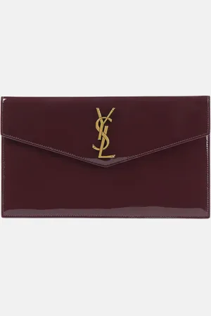 Saint Laurent Uptown patent leather clutch