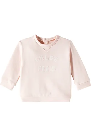 Chloé ChloÃ© Kids Baby logo cotton fleece sweatshirt