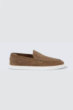 Christian Louboutin Varsiboat leather slip-on shoes