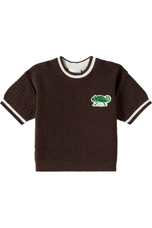 Mini Rodini Patch-appliquÃ© cotton crochet top