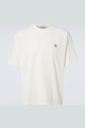 Stone Island Compass cotton-blend jersey T-shirt