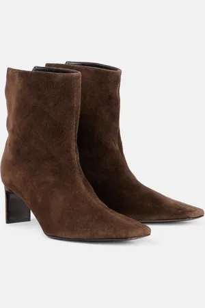 Khaite Ona 55 suede ankle boots