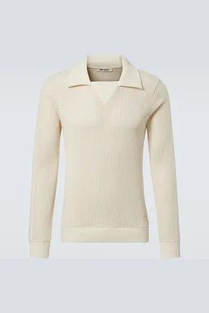 WALES BONNER Song cotton mesh polo shirt