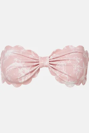 Marysia Antibes floral bandeau bikini top