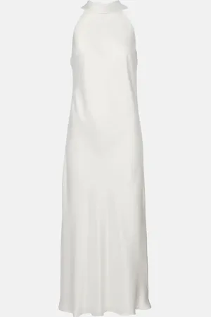 GALVAN Bridal Sienna satin midi dress