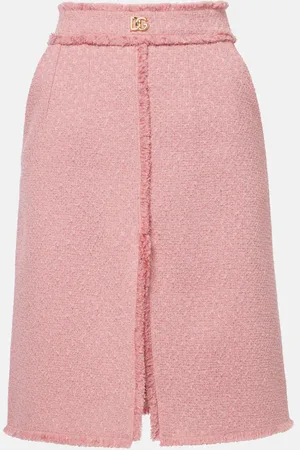 Dolce & Gabbana DG wool-blend skirt