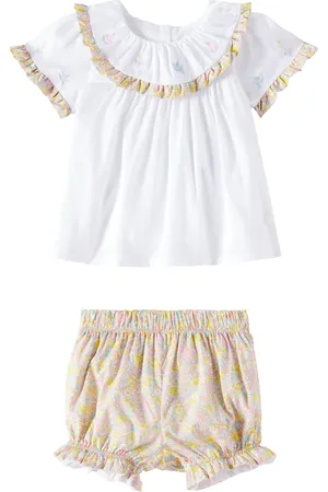 PATACHOU Floral cotton top and shorts