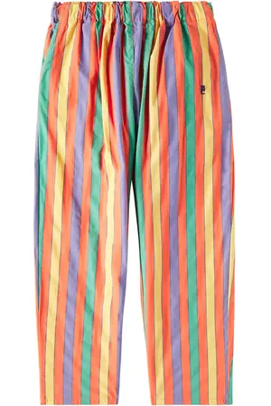 Bobo Choses Striped cotton-blend pants
