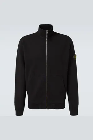 Stone Island Compass cotton zip-up sweatshirt