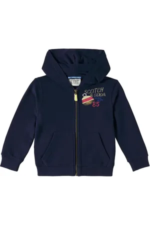 Scotch&Soda Logo cotton hoodie