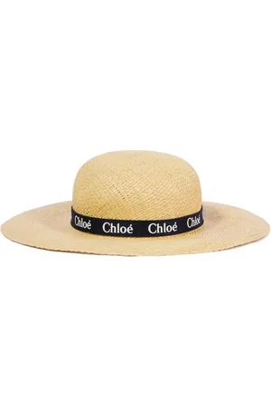 Chloé ChloÃ© Kids Logo raffia boater hat