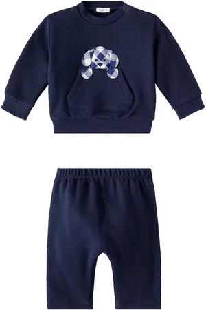 Il gufo Baby jersey sweatshirt and sweatpants set