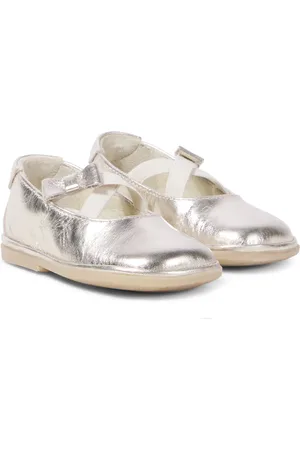 PèPè PÃ¨PÃ¨ Baby metallic leather ballet flats