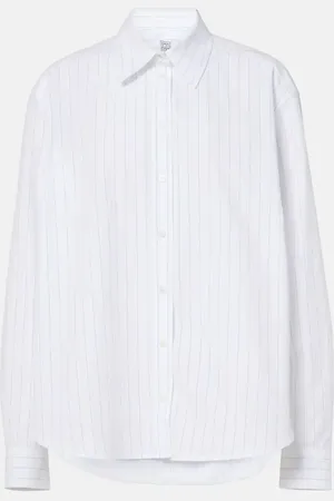 Totême Striped cotton poplin shirt