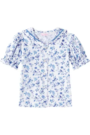La Coqueta Georgina floral cotton blouse