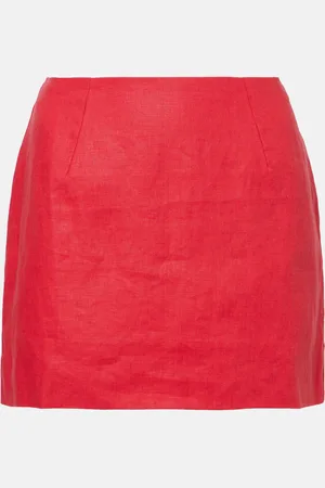 FAITHFULL THE BRAND Jane linen miniskirt