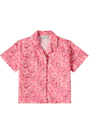 Scotch&Soda Floral cotton and linen shirt