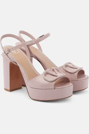 VALENTINO GARAVANI 115 VLogo patent leather platform sandals