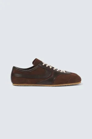 DRIES VAN NOTEN Suede low-top sneakers