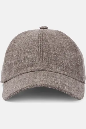 The Row Caspian silk, linen, and wool baseball cap