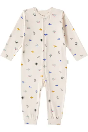Liewood Baby Birk printed cotton-blend jersey onesie