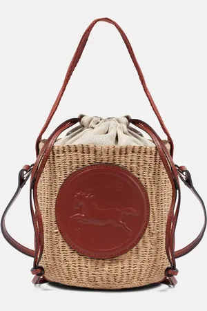 Chloé ChloÃ© Horse Medal Small woven bucket bag