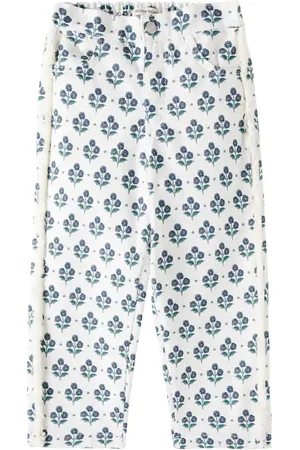 The New Society Leros floral cotton straight pants