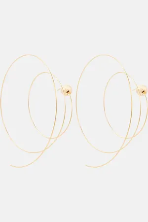 Alaïa AlaÃ¯a Thin Spiral S -plated stainless steel earrings