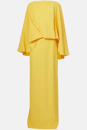 ‎Taller Marmo‎ Maddalena draped crÃªpe cady gown