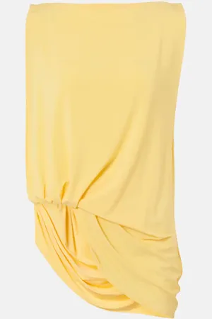 Jacquemus Peplo draped jersey top