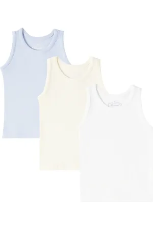 BONPOINT Athis set of 3 cotton tank tops
