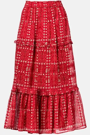 Marant Etoile Diya printed cotton maxi skirt
